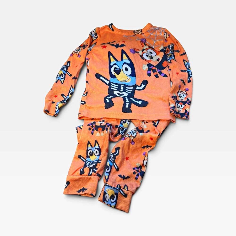 Bluey Halloween Bluey Graphic Print 2-Piece 5T Long Sleeve Snug Fit Pajamas